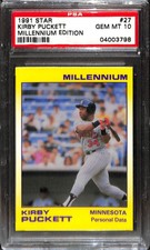 1991 STAR #27 KIRBY PUCKETT MILLENNIUM EDITION PSA 10 04003798