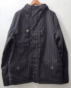 Burton Dryride Sudadera con Capucha Cremallera Completa Chaqueta de Snowboard Negra Rayas Grande - Imagen 1 de 11