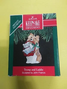 Hallmark Ornament Tramp and Laddie datato 1991 - Foto 1 di 1