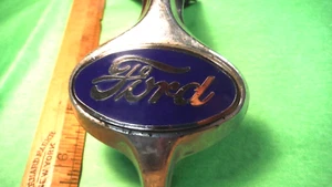 BV77 Ford Truck Cowl Nose Emblem Vintage Enamel 1934 #468215 FORD PICKUP TRUCKS - Picture 1 of 9