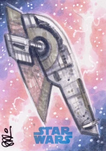 2015 Star Wars Journey to the Force Awakens Sketch Card Blair Slave 1 - Picture 1 of 1