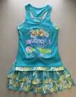 Canyon River Blues Girls Turquoise Tie Dye Tank Top & Skort Outfit, Size M 