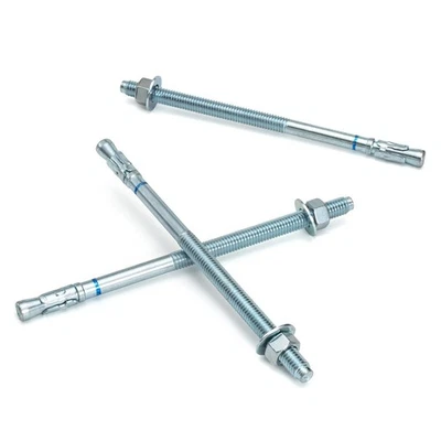 HROMIGRY 3/8" x 6-1/2" Concrete Anchors (25 Pack) 3/8 inch Wedge Anchors Bolt...