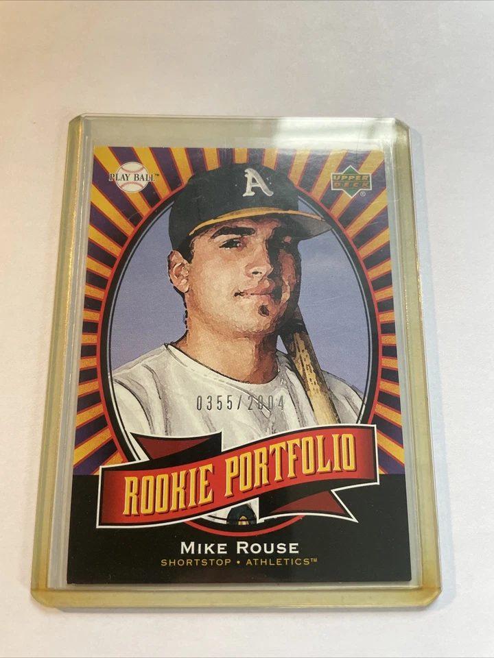2004 Upper Deck Play Ball - Rookie Portfolio Mike Rouse #155 /2004 (RC) - Image 1 of 4
