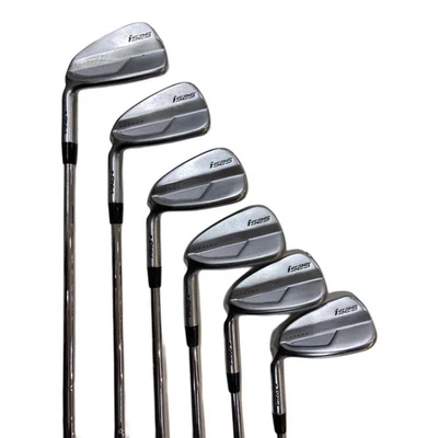 PING i525 Iron Set 6pcs 6-UW AWT 2.0 Flex S Black Lie Left-Handed - Image 1 of 4