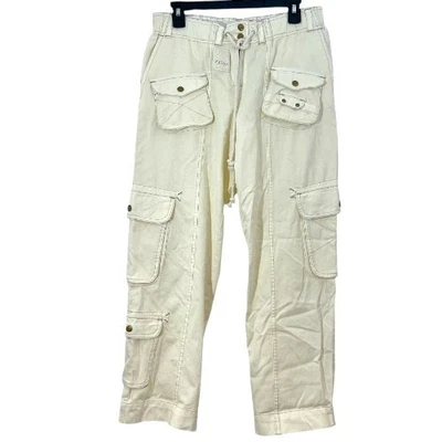 Pantalones cargo Free People Tahiti marfil pequeños nuevos $138 Foto 1 de 4