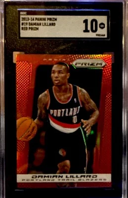 2013 Prizm Damian Lillard Red Prizm SGC 10 - Image 1 of 2