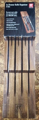 Zwilling 8 Slot In-Drawer Wooden Knife Organizer ACACIA WOOD New SEALED - Image 1 of 4