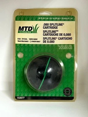NEW MTD .080 SPLITLINE CARTRIDGE FOR DUAL LINE TRIMMERS #153577 (20 Feet) - Image 1 of 2