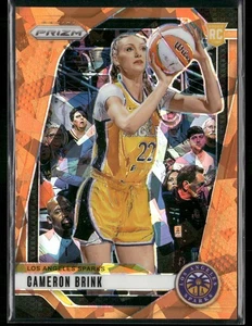 2024 Panini WNBA Prizm Cameron Brink RC Orange Ice Rookie #127 Sparks - Picture 1 of 2