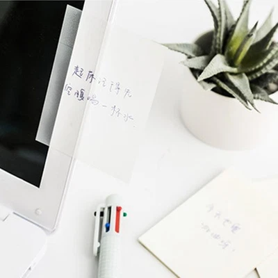 Transparent Sticky Notes 50 Sheets 3x3in Waterproof Strong Stickiness Clear - Image 1 of 4