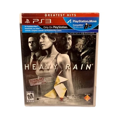 PS3 Heavy Rain Video Game (Complete) w Original Case & Manual Good Condition - Image 1 of 4