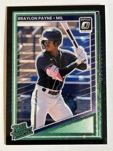 Braylon Payne 2025 Panini Optic (RC, SP) clasificación novato círculos negros Prizm #117 - Imagen 1 de 2