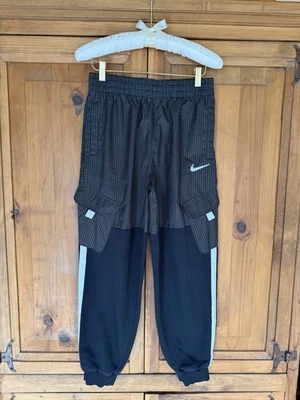 Pantalones de chándal Nike L para niños ¡RAROS! Retro aspecto personalizado! Parte superior de nailon/algodón parte inferior de polietileno #16 Foto 1 de 4