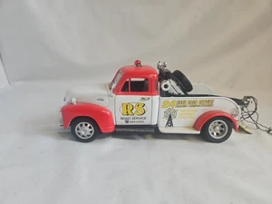 Welly Chevrolet Pick Up 1953 Tow Truck Red Diecast Opening Doors #BXX - Picture 1 of 7
