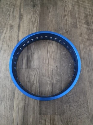  20x4 (80mm)Ebike Rim - 36H - Double Layer - BLUE - NEW - WITH HOLES - Image 1 of 4