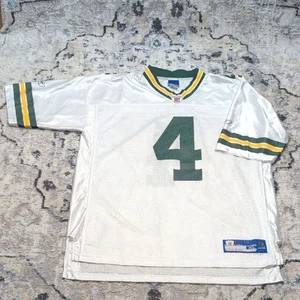 Vintage Reebok Brett Favre Green Bay Packers #4 Football Jersey XL NFL (Men) - Picture 1 of 6