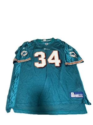 Camiseta De Colección Y2K Ricky Williams Miami Dolphins NFL #34 Reebok On Field Talla 2XL Foto 1 de 4