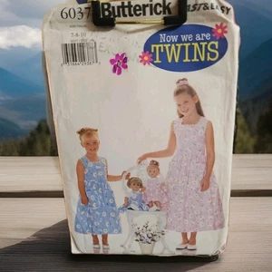 Butterick 6037 Girl & Doll Dress Sewing Pattern New Size 7-10 Envelope Damage - Picture 1 of 2