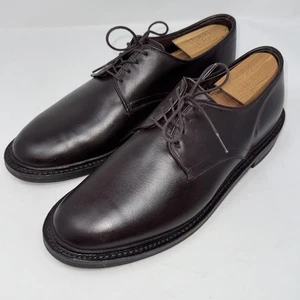 Allen Edmond Leder Derby Schuhe mit Holzbäumen 10D Dainite Sohle Port Washing - Bild 1 von 8