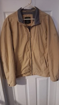 Jaqueta leve masculina vintage Timberland tamanho G. Zíper bronzeado. - Imagem 1 de 4
