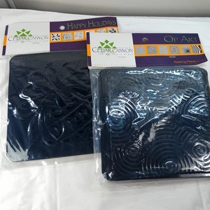 NUEVO Cedar Canyon The Paintstik Place Platos de Frotar Felices Fiestas y Arte Operativo - Imagen 1 de 7