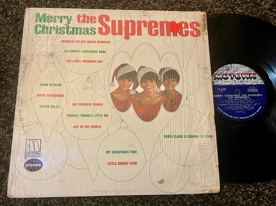 1965 Motown Holiday LP - THE SUPREMES "Merry Christmas" MOTOWN #638 in Shrink! - Image 1 of 2