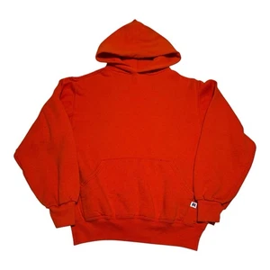 Vintage 2000s Russell Athletic Orange Stained Hoodie Sweatshirt Adult Small - Picture 1 of 10
