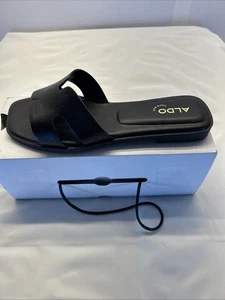 Aldo It Sandale schwarz Pantolette Größe 7,5 Damen neu im Karton - Bild 1 von 9