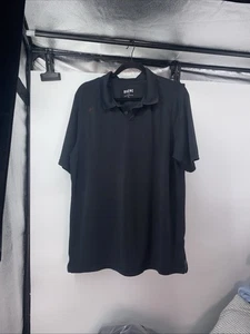 Rhone Shirt Mens Large Black Stretch Golf Polo Classic Performance Casual Adult - Picture 1 of 11