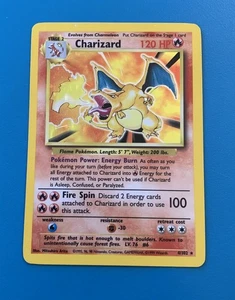 Charizard 4/102 Base Set Holo Rare Vintage 1999 Pokemon Card - Picture 1 of 2