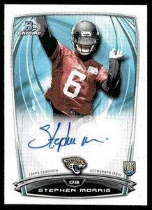 FB Stephen Morris 2014 Bowman Chrome Rookie Autographs Refractors - Picture 1 of 2