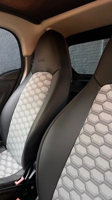 CAR SEAT COVERS (2 pcs) | Made for SMART | Fractus design - Image 1 of 4