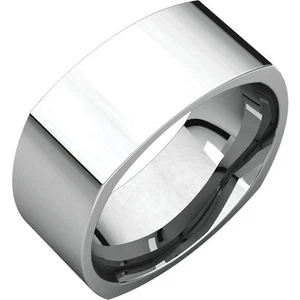 Square Comfort Fit Band 10mm 14K Yellow, White or Rose Gold Wedding Band SQR7 - Picture 1 of 1