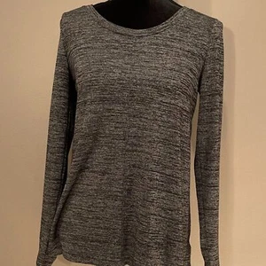 Jones NY Womens Lng Sleeve GRAY Pullover Top sz S Nice Piece Super Soft NWOT - Picture 1 of 5