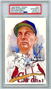 Enos Slaughter Signed Perez Steele - PSA DNA 10 - Picture 1 of 1