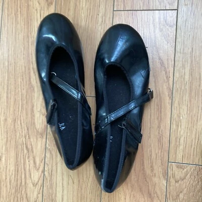 zapatos de baile step negros, zapatos de baile, zapatos de jazz talla 1 Foto 1 de 4