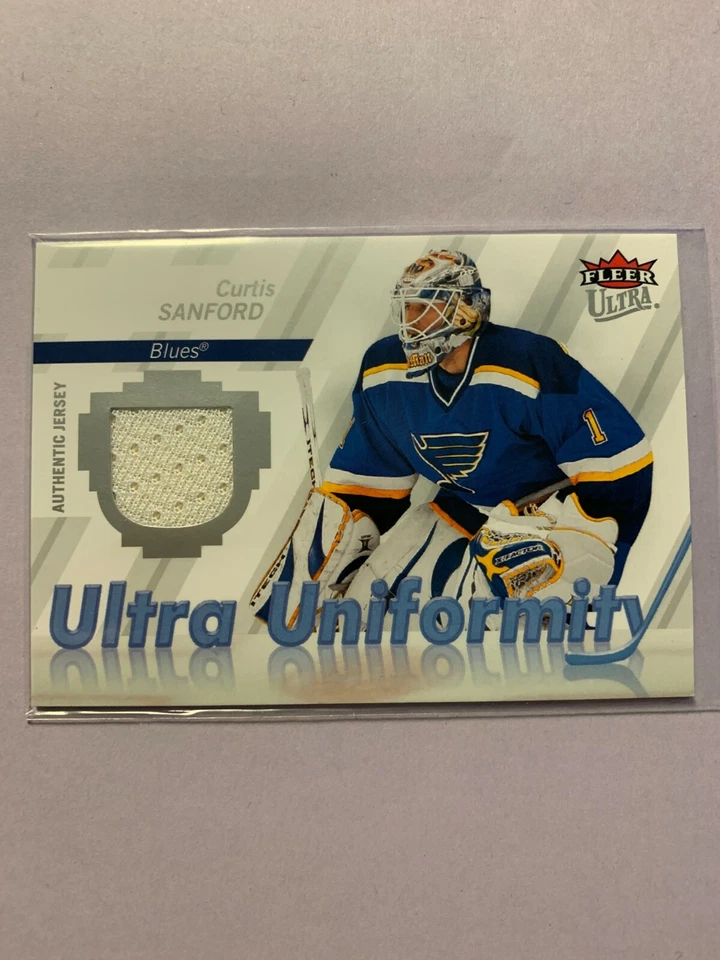 A5347 - 2007-08 Ultra Uniformity #UCS Curtis Sanford Jersey - Image 1 of 1