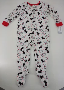 Carter's Footed Pajamas Size 2T Fleece Long Sleeve One Piece Dog NWT - Picture 1 of 8