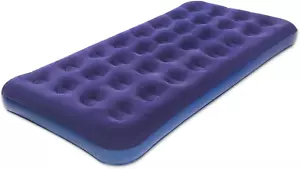 Twin Size Air Mattress for Inflatable - Portable Blue Blow up Mattresse - Picture 1 of 9