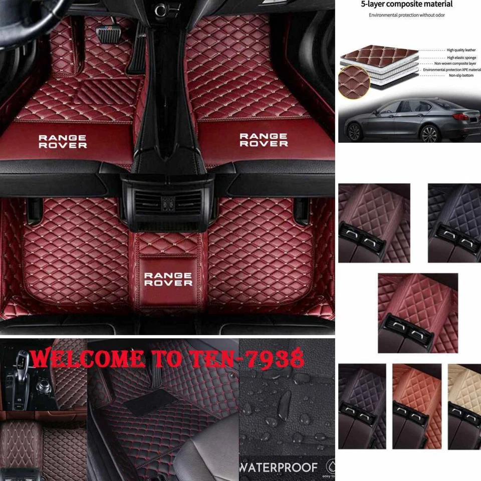 For Land Rover Range Rover Car Floor Mats All Weather Custom Auto Carpet Liners Foto 1 de 4