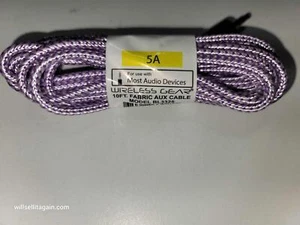 Cable de audio auxiliar de tela Wireless Gear de 10 pies - púrpura - Imagen 1 de 1