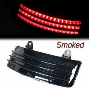 Smoke Tri-Bar LED Rear Tail Brake Fender Tip Light For Harley Road Glide 15-23 - Picture 1 of 8
