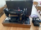 Beautiful 1956 SINGER 99k Electric Sewing Machine with Case and Accessories