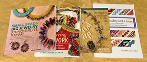 Lot of 4 Books Jewelry Beading, Wire Work & Beading On A Loom Beadwork. - Picture 1 of 14