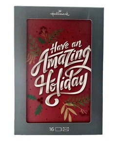 Christmas Card Set Hallmark Holiday Greeting Cards W/ Inside Message 16pc NEW - Picture 1 of 5