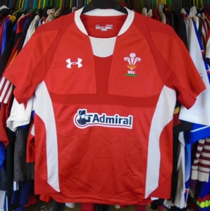 WALES CYMRU 2011-2013 HOME UNDER ARMOUR RUGBY SHIRT TRIKOT OBERTEIL SMALL - Bild 1 von 6