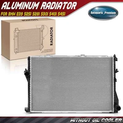 Radiador de aluminio sin enfriador de aceite para BMW E39 525i 01-05 528i 530i 540i 545i Foto 1 de 4