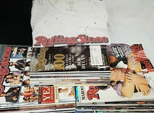 Vintage Rolling Stone Magazine T-Shirt XL Tee 40 Issue Magazine Lot Mid 2000's - Picture 1 of 5