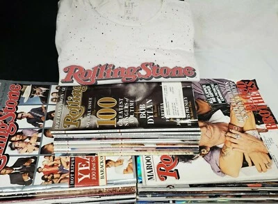 Vintage Rolling Stone Magazine T-Shirt XL Tee 40 Issue Magazine Lot Mid 2000's - Image 1 of 4